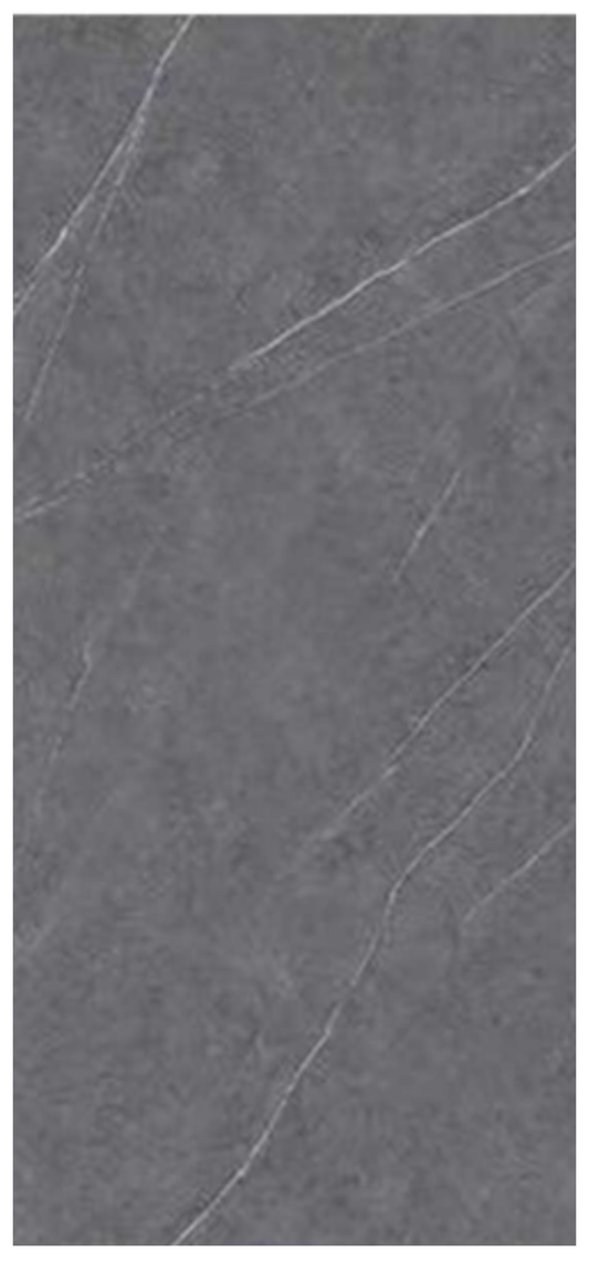 Normal Sintered Stone Slab - "Armani Dark Gray" Stone Pattern