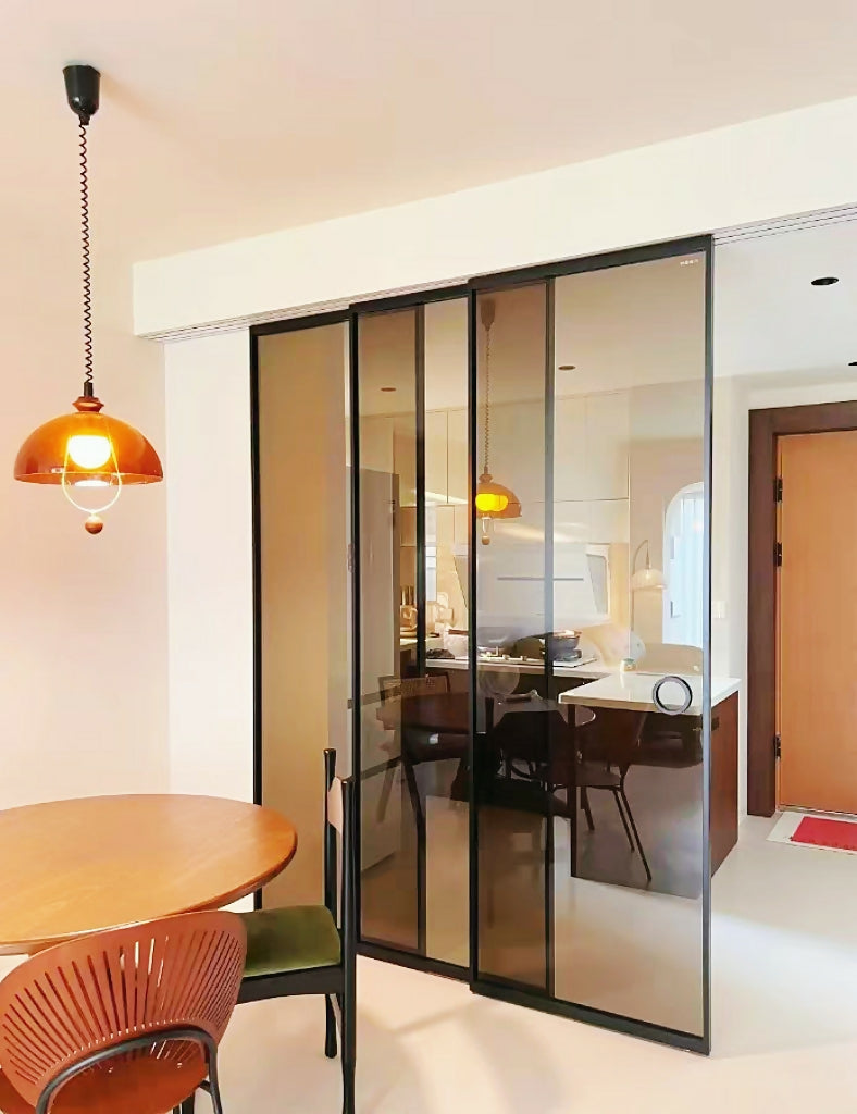 New Design 3-Door 4-Door 5-Door Kitchen Living Room Glass Sliding Folding Door