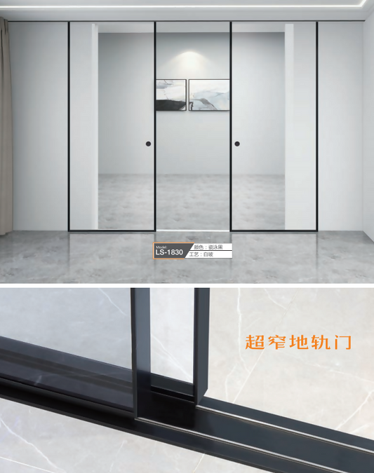 Aluminum Frame Minimalist Door