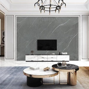 Normal Sintered Stone Slab - "Bohomian Ash" Stone Pattern