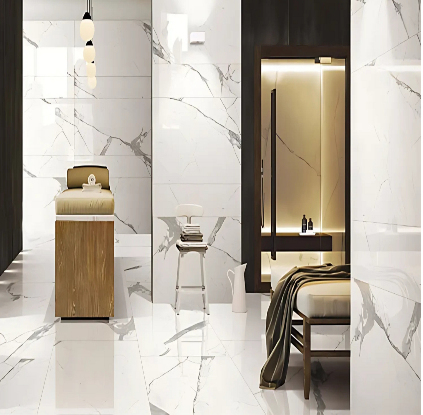 Ceramic Tile Marble Collection - " Carrara "