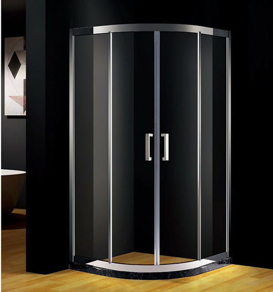 corner Shower room glass fence