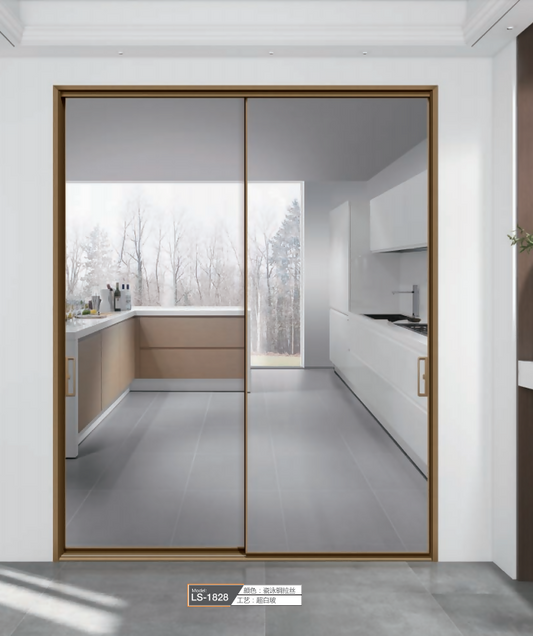 Aluminum Frame Minimalist Door