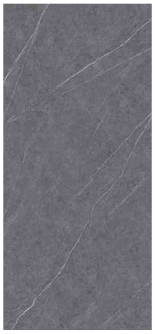 Normal Sintered Stone Slab - "Armani Dark Gray" Stone Pattern