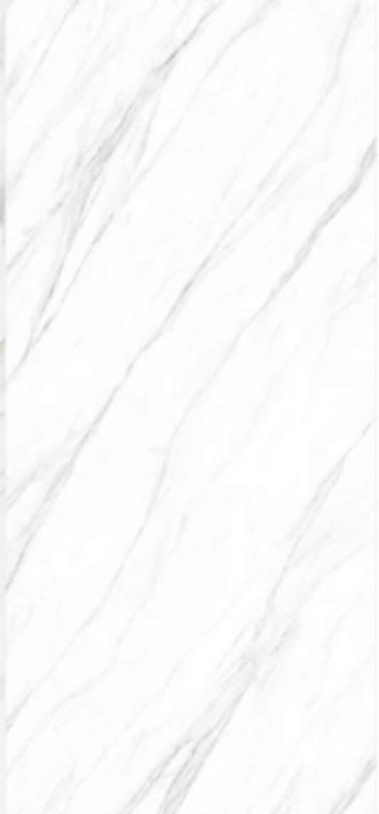 Full Body Sintered Stone Slab - " MT3006PF HELEN WHITE" White Gray