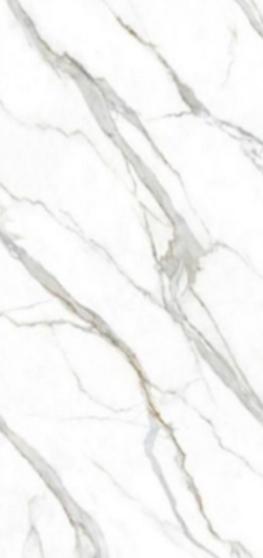 Full Body Sintered Stone Slab - " MT3011PF LYCRAGIN" White, Gray