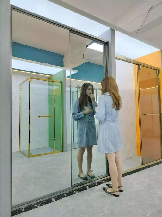 Wardrobe mirror sliding door