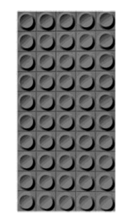 PU Stone - "Small circle brick"