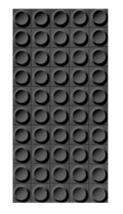 PU Stone - "Small circle brick"