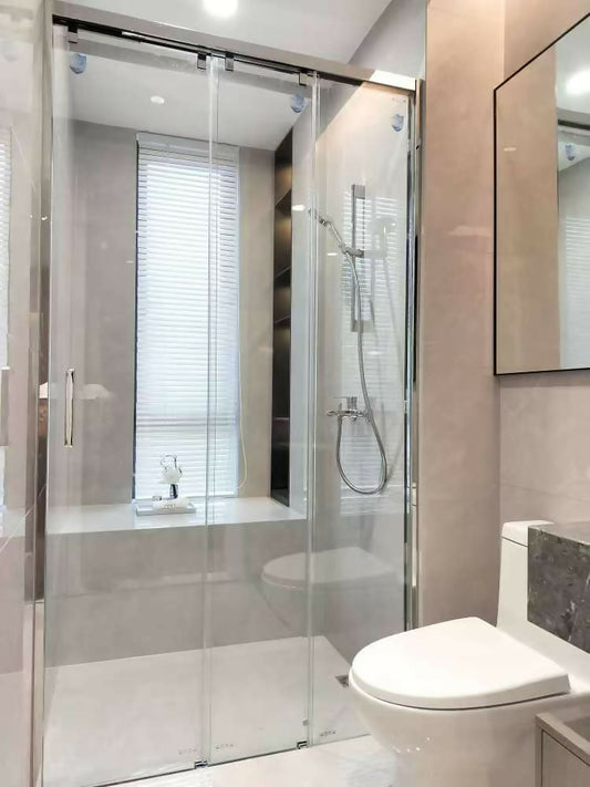 Sliding glass shower door