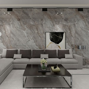 Normal Sintered Stone Slab - "Andean Brown" Stone Pattern