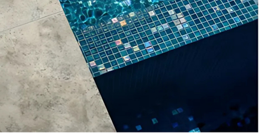 Ceramic Tile Stone Collection - " Silver Travertine "