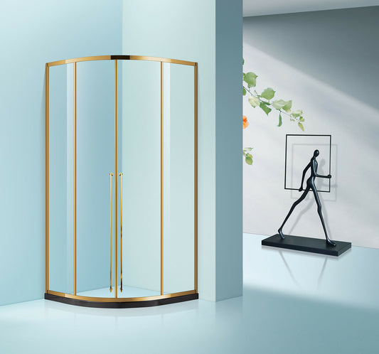 corner Shower room glass fence